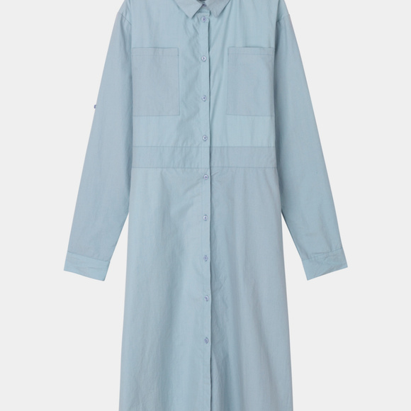 Button-Down Dress in Organic Cotton - Picture 3 of 3